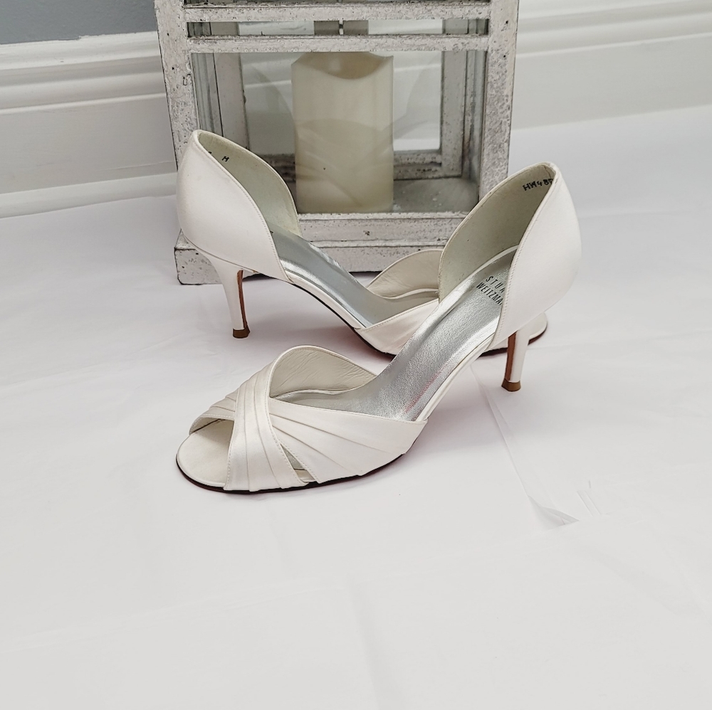 Stuart Weitzman bridal heels